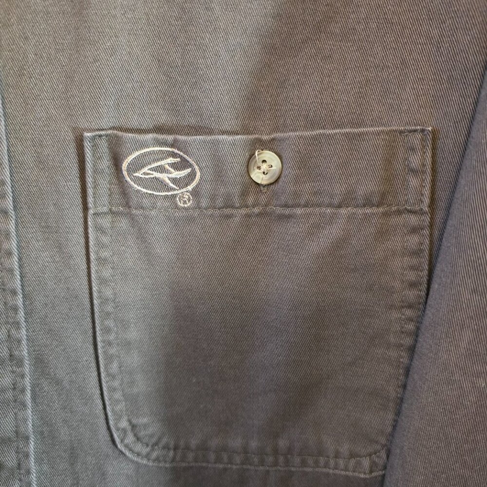 REDHEAD MENS 90S VINTAGE OUTDOOR 100% COTTON SHIRT BROWN TAN LONG SLEEVE MEDIUM - Picture 5 of 11